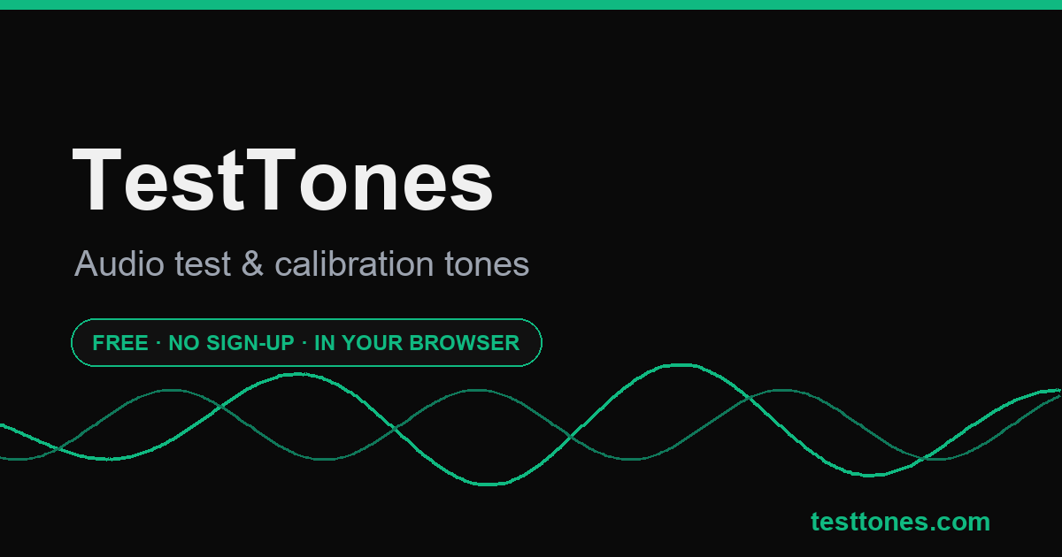 Test Tone Generator - Speaker, Bass & Hearing | TestTones